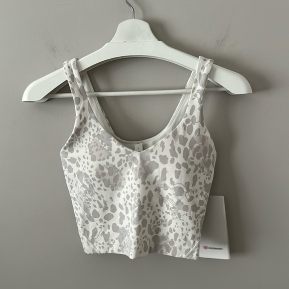 Lululemon Align Tank Top Cheetah Camo Antique White Multi - Picture 3 of 11